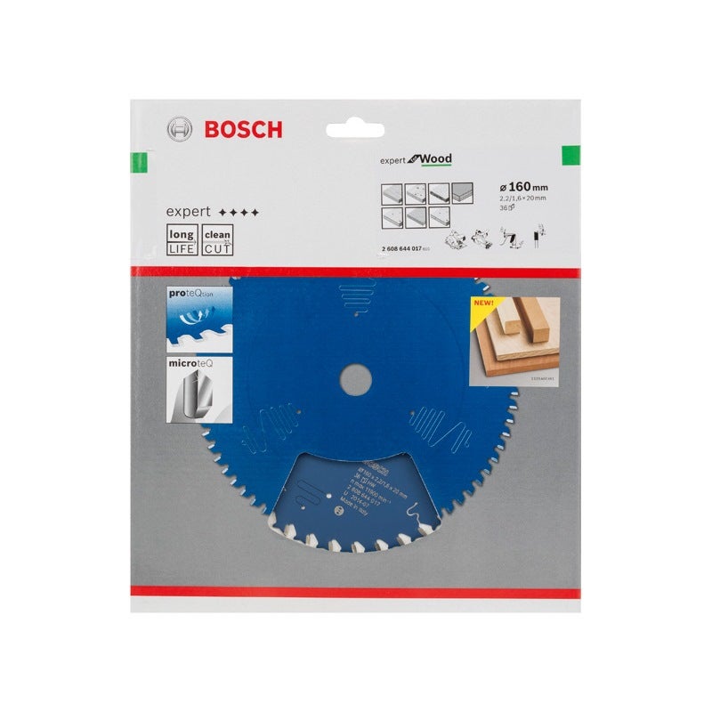 Bosch EXPERT Wood Kreissägeblatt, 160x2,2/1,6x20 mm, Z36 #2608644017