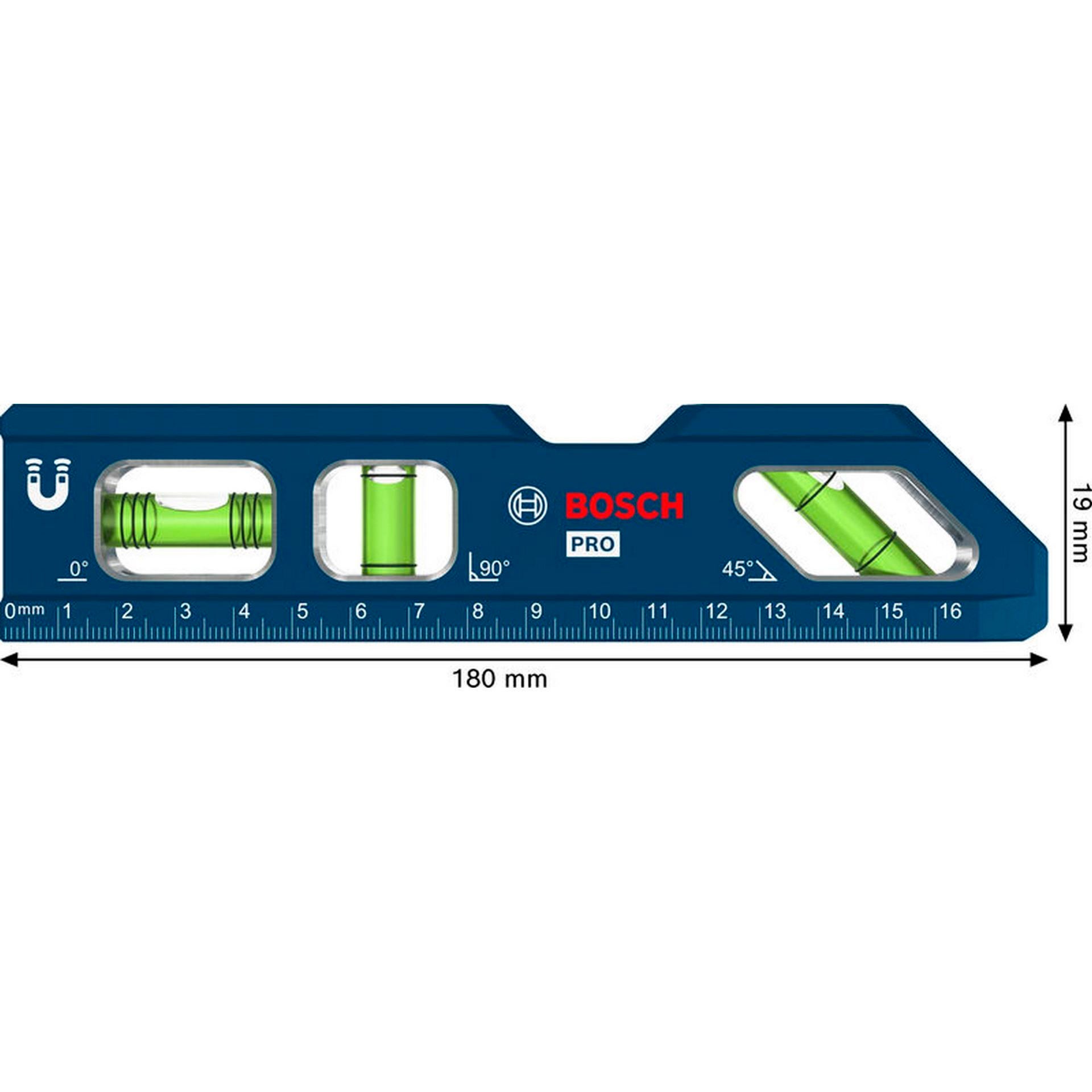 Bosch PRO Torpedo-Blockwasserwaage 180 mm / 7\" #1600A03AA8