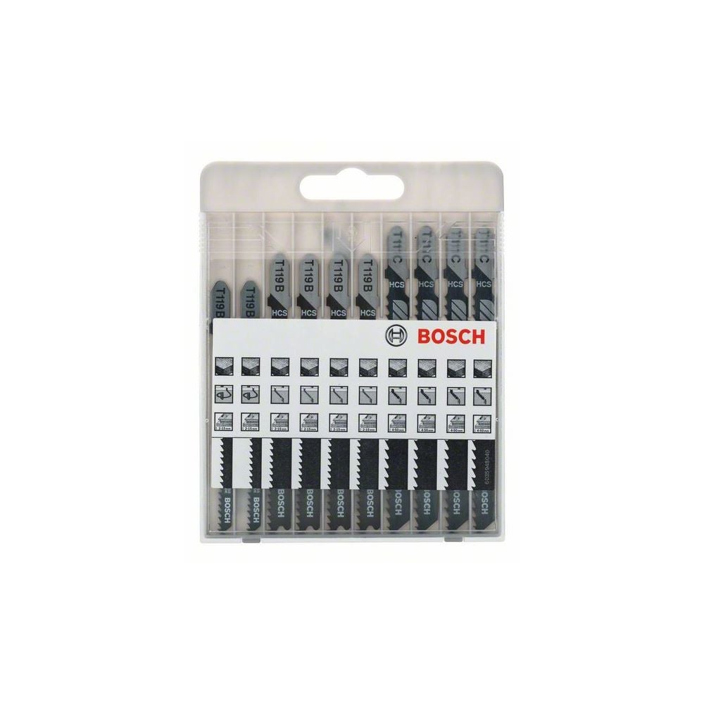 Bosch 10-tlg. Stichsägeblatt-Set Basic for Wood #2607010629