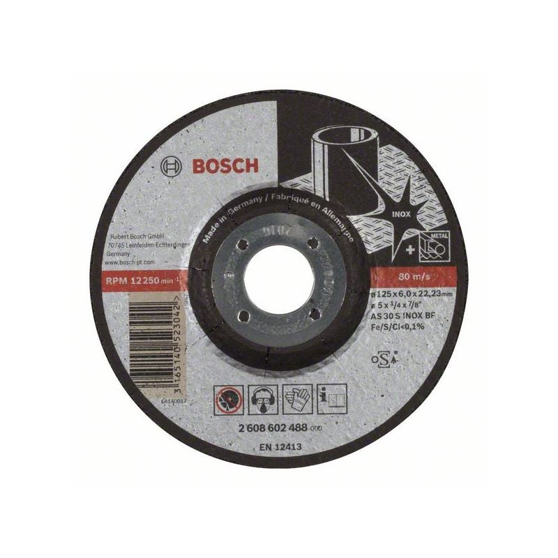 Bosch PRO Stainless Steel Schruppscheibe, 125 x 6 x 22,23 mm #2608602488
