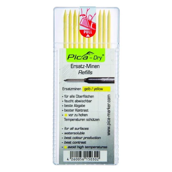 Pica DRY Minen-Set gelb (Set Inhalt 10 Stk.) #4032