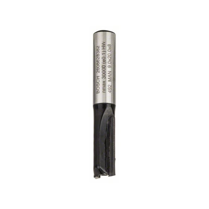 Bosch PRO Nutfräser, zweischneidig, D 9 mm, L 19,6 mm, S 8 mm #2608628382