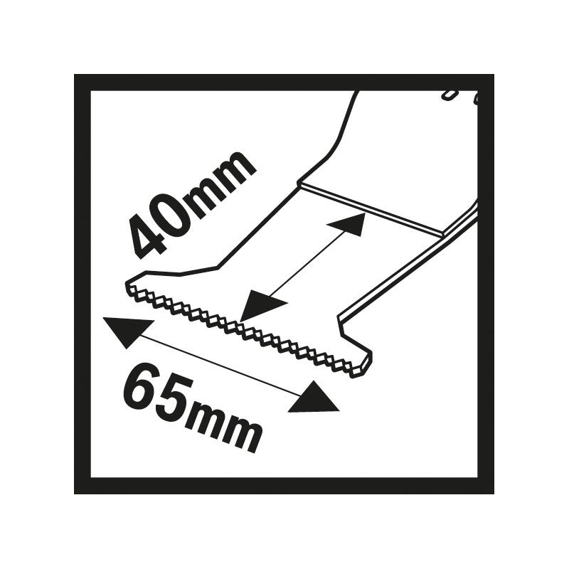 Bosch HCS Tauchsägeblatt AII 65 APC Wood, 40 x 65 mm, 5er-Pack #2608662358
