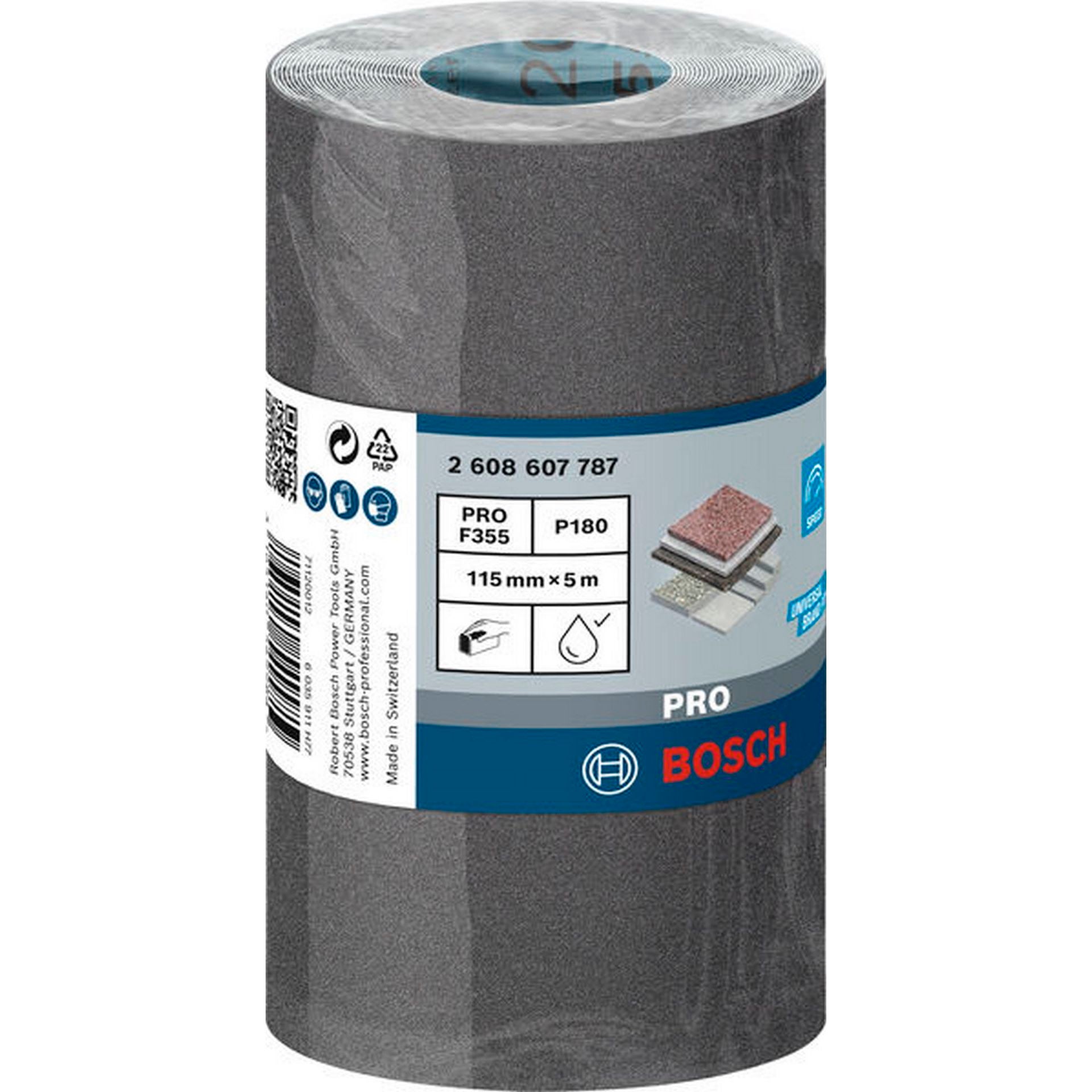 Bosch PRO C355 Schleifrolle, 115 mm, 5 m, G180 #2608607787