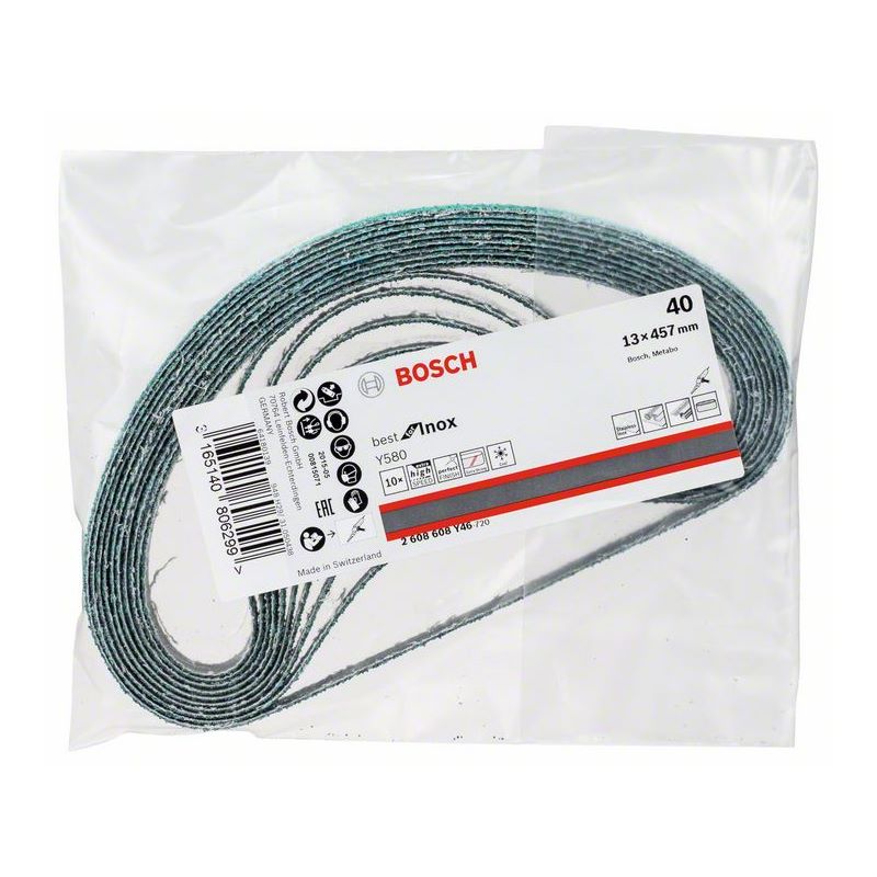Bosch PRO Y580 Schleifband, 13 x 457 mm, 40, 10-tlg. #2608608Y46