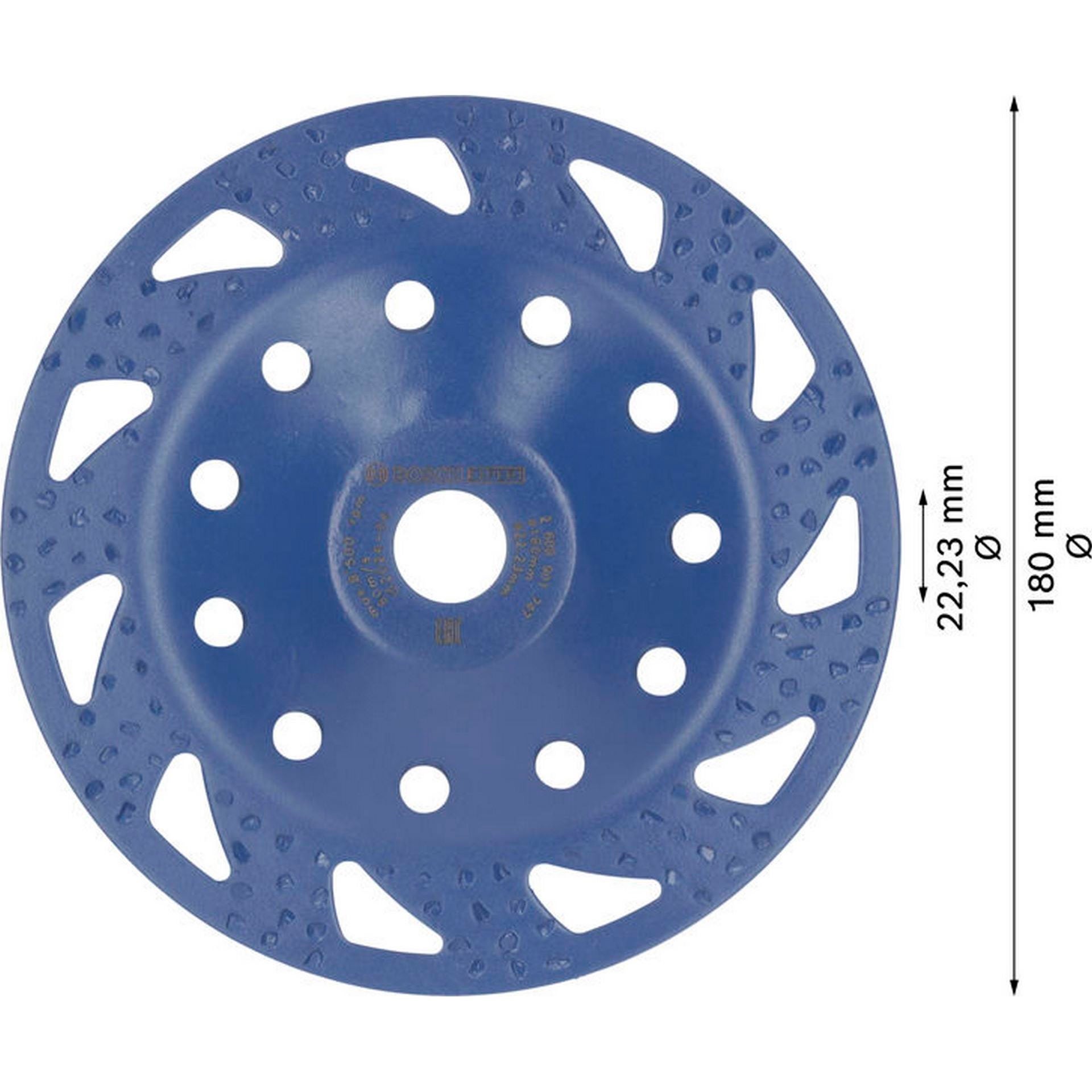 Bosch EXPERT Multi Material Carbide-Topfscheibe grob, flach, 180 mm, 22,23 mm #2608901747