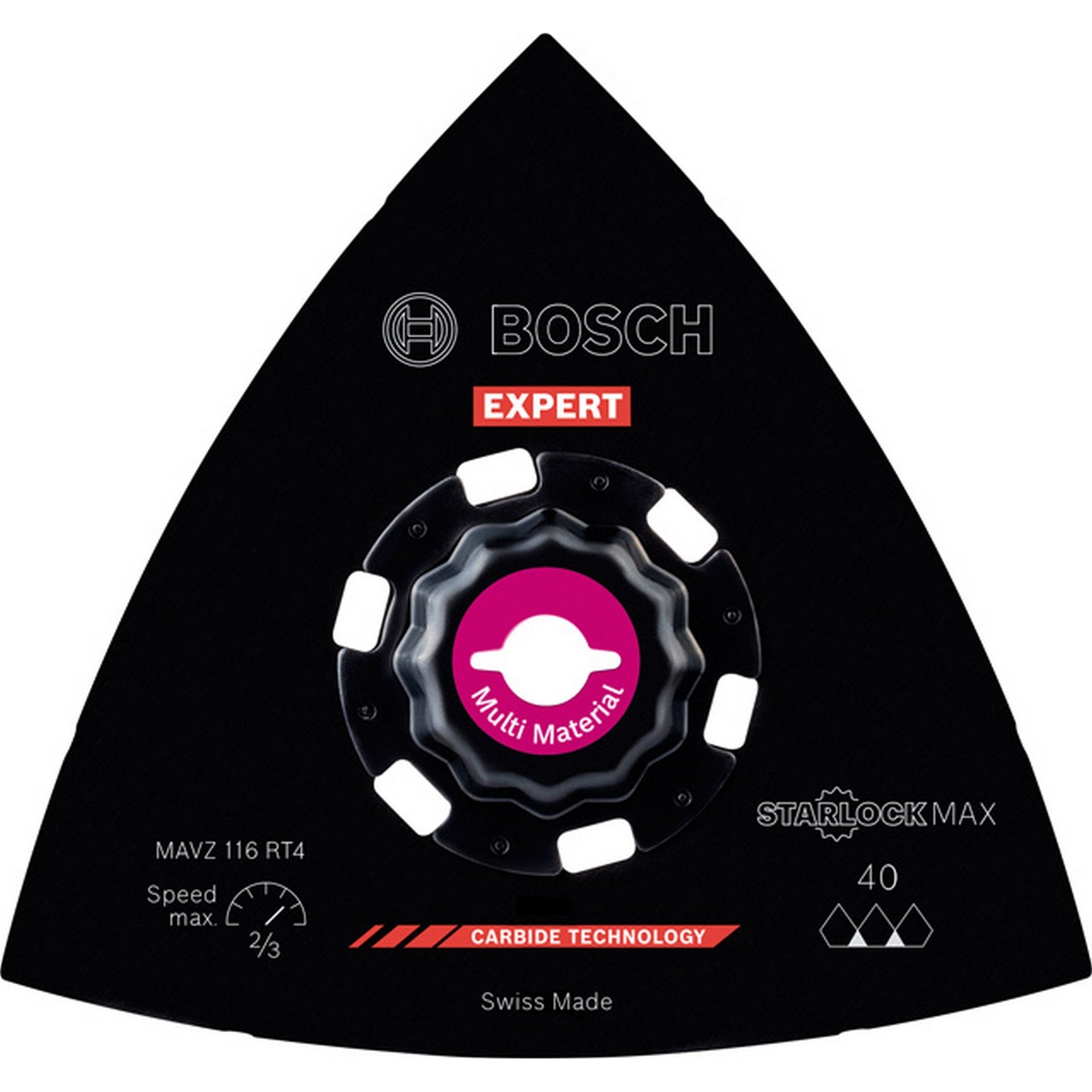Bosch EXPERT MAVZ 116 RT4 Schleifplatte für Multifunktionswerkzeuge, 116 mm #2608900053