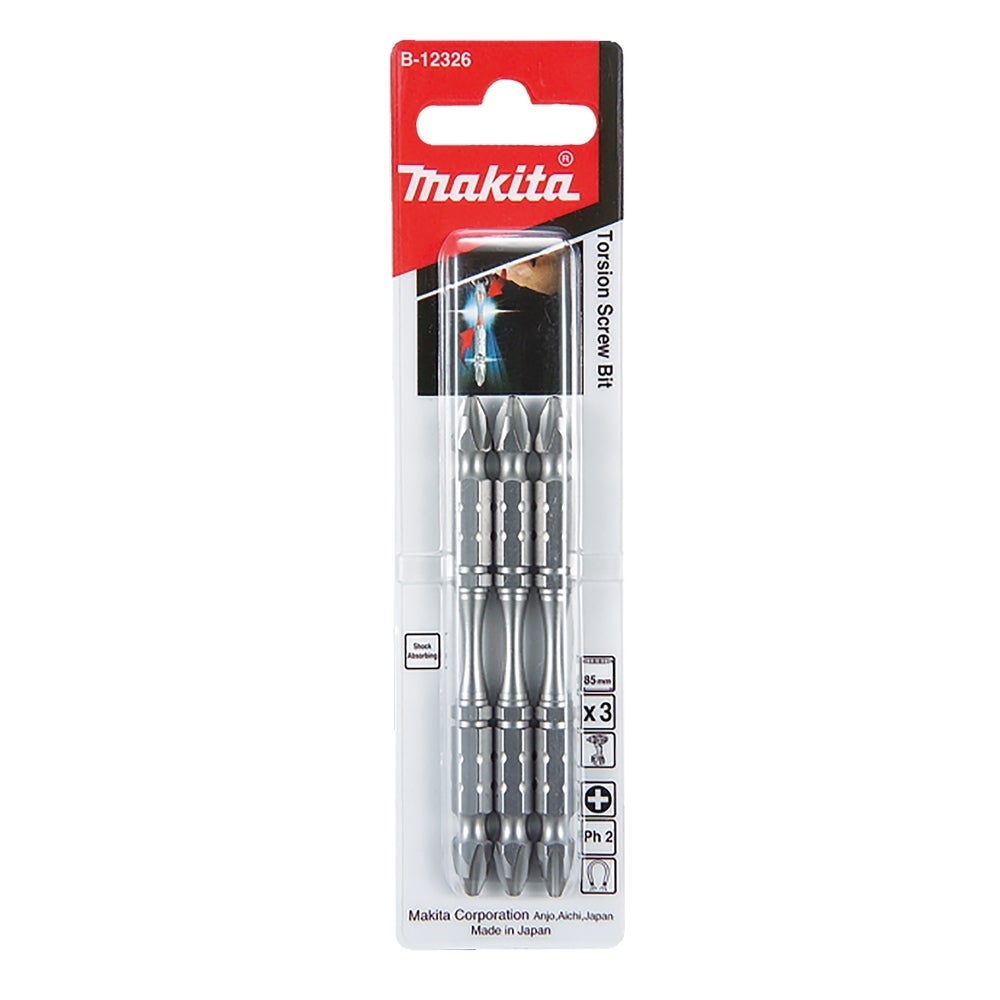 Makita Torsion Doppelkreuzschlitzbit PH2 85 mm #B-12326