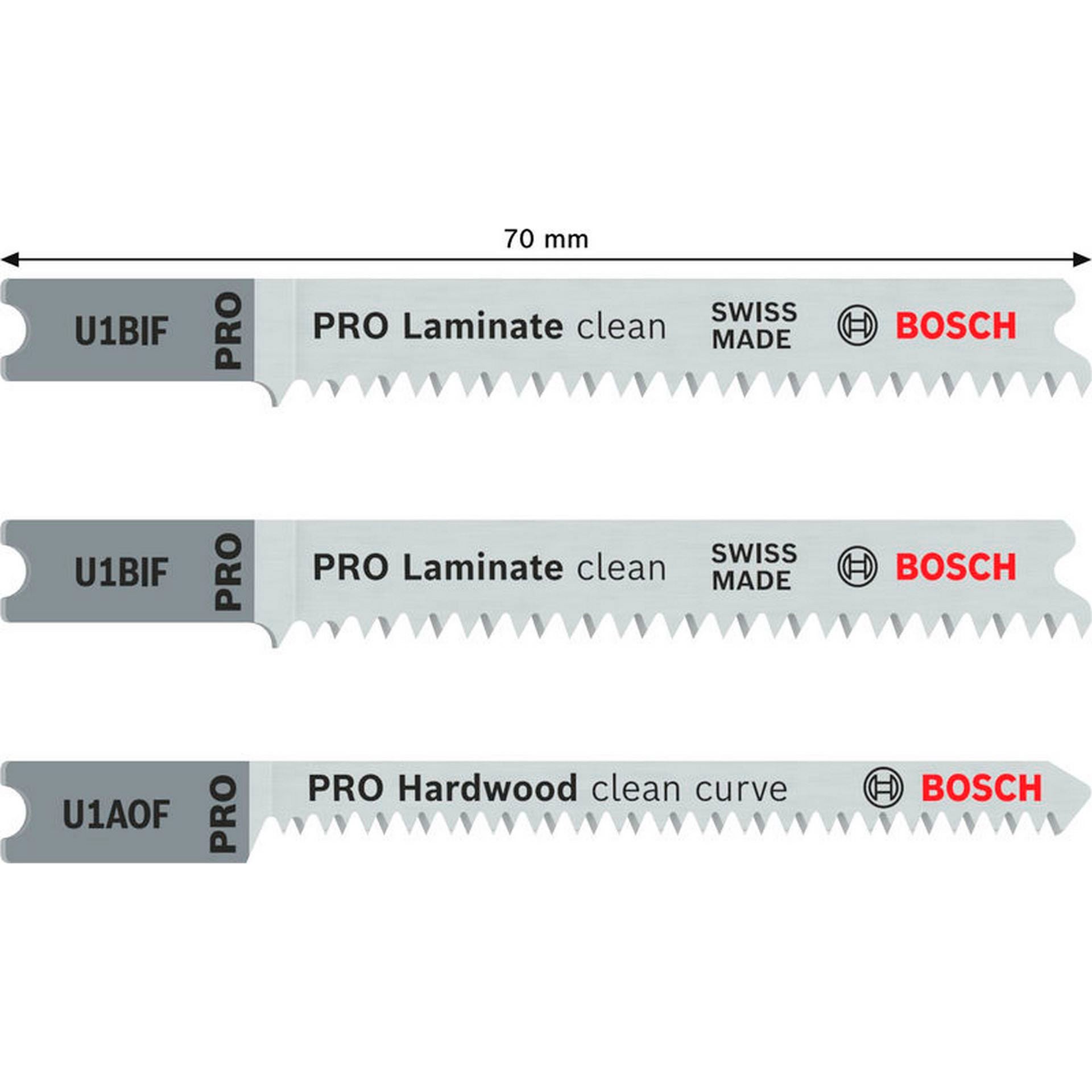 Bosch PRO Laminate Set, U-Schaft, 3-tlg. #2608636430