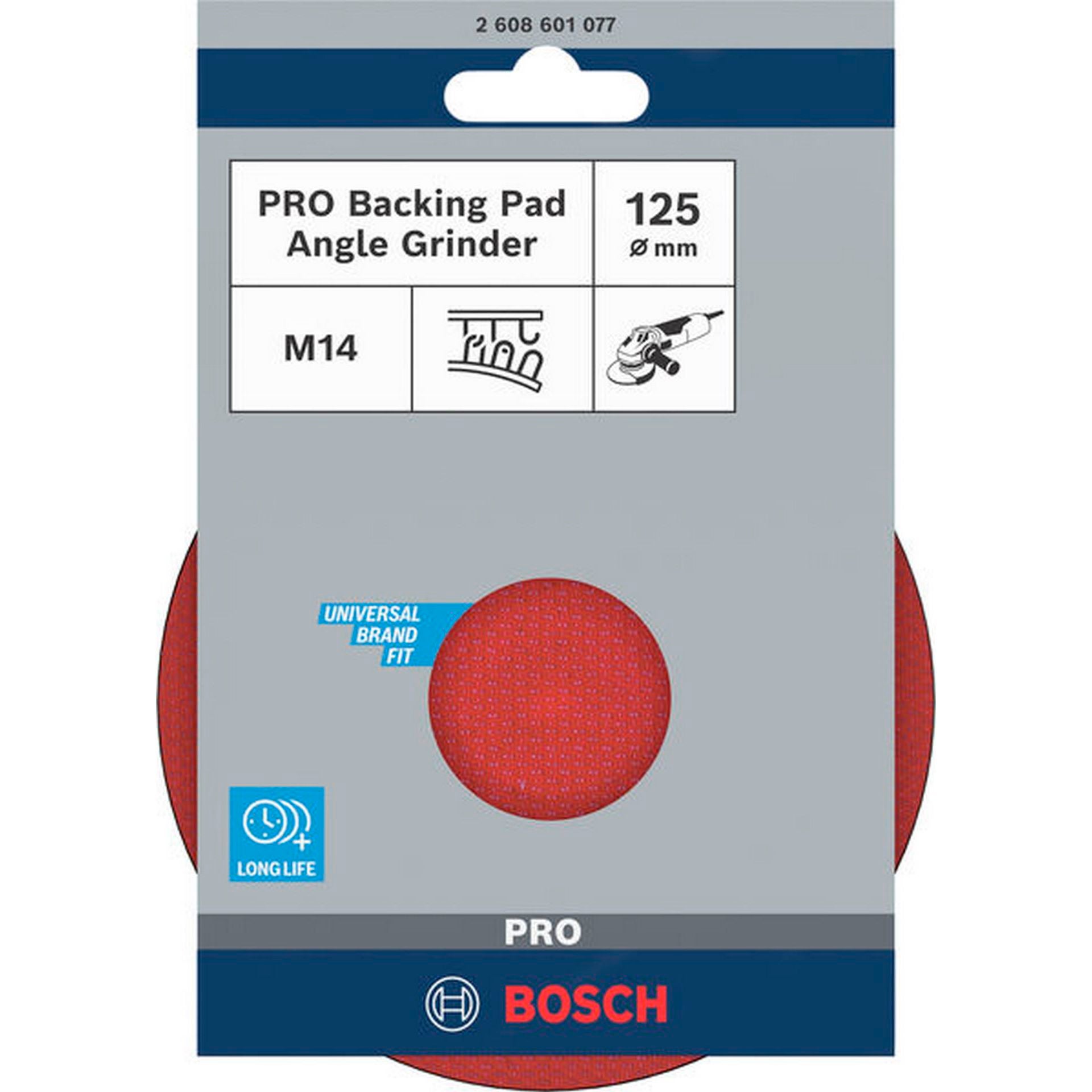 Bosch PRO Stützteller, 125 mm, M14, Klettverschluss #2608601077