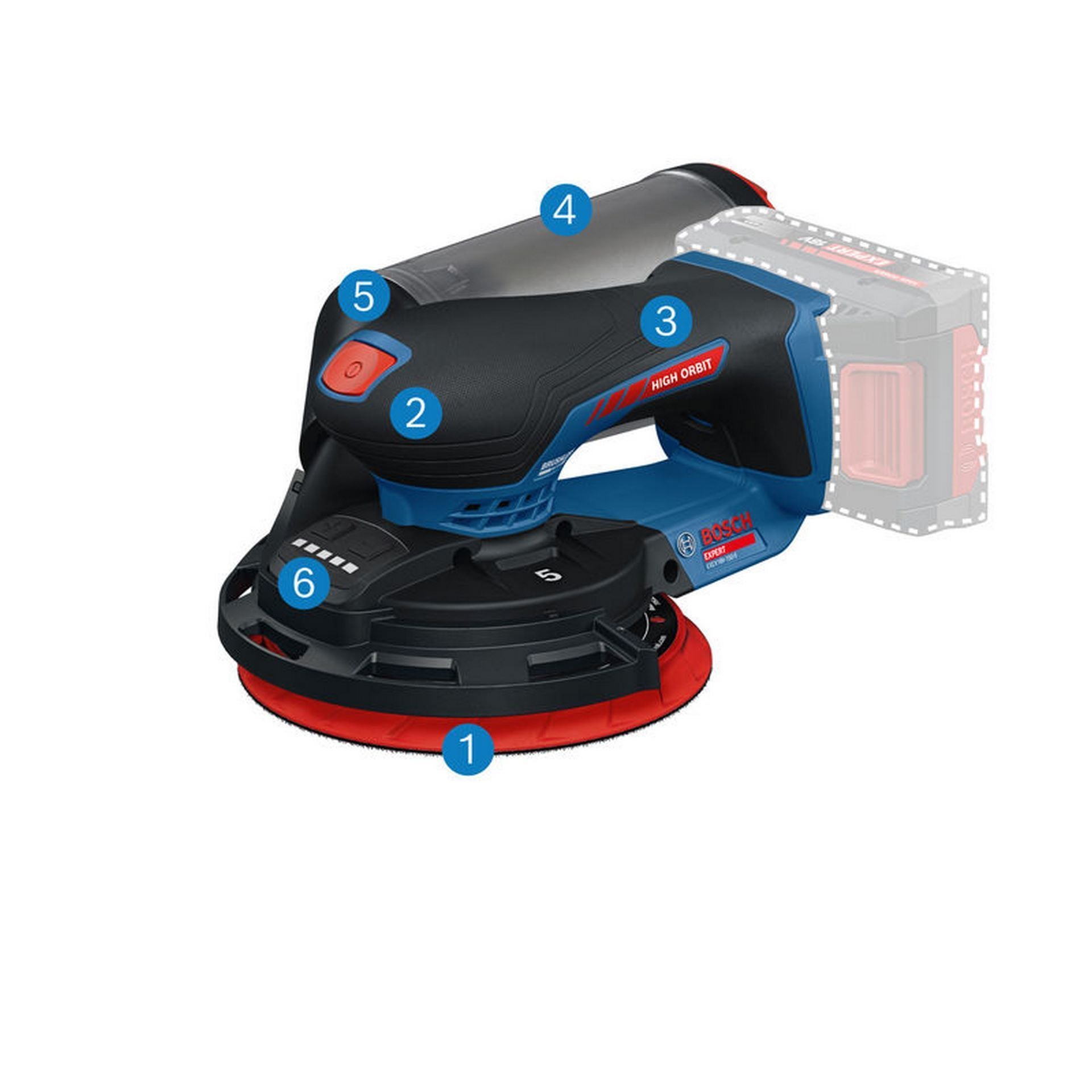 Bosch Akku-Exzenterschleifer EXEX18V-150-5 #0601372901