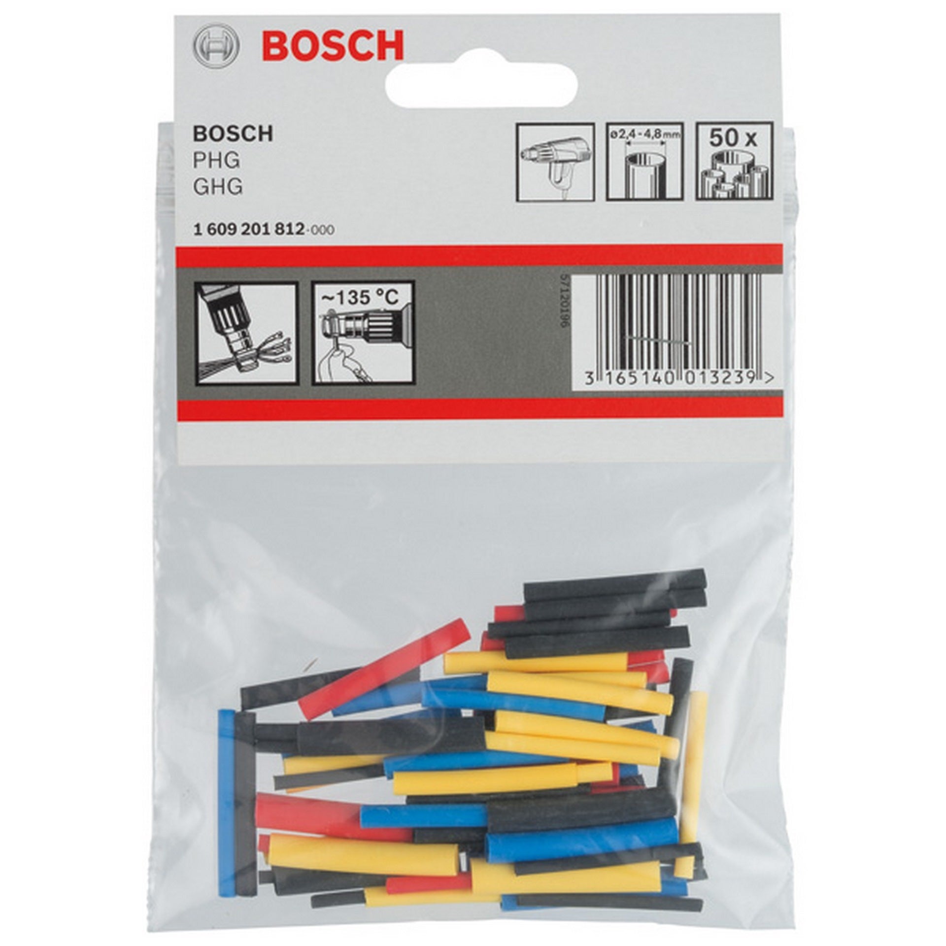 Bosch Schrumpfschlauch für Bosch-Heißluftgebläse, 1,6 - 4,8 mm #1609201812