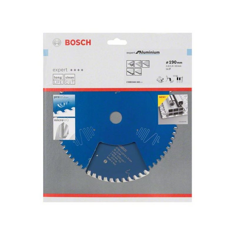 Bosch EXPERT Aluminium Kreissägeblatt, 190x2,6/1,6x30 mm, Z56 #2608644102