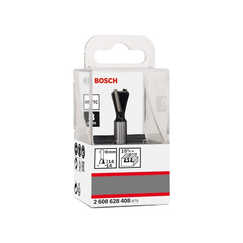 Bosch PRO Zinkenfräser, W 15°, S 8 mm #2608628408