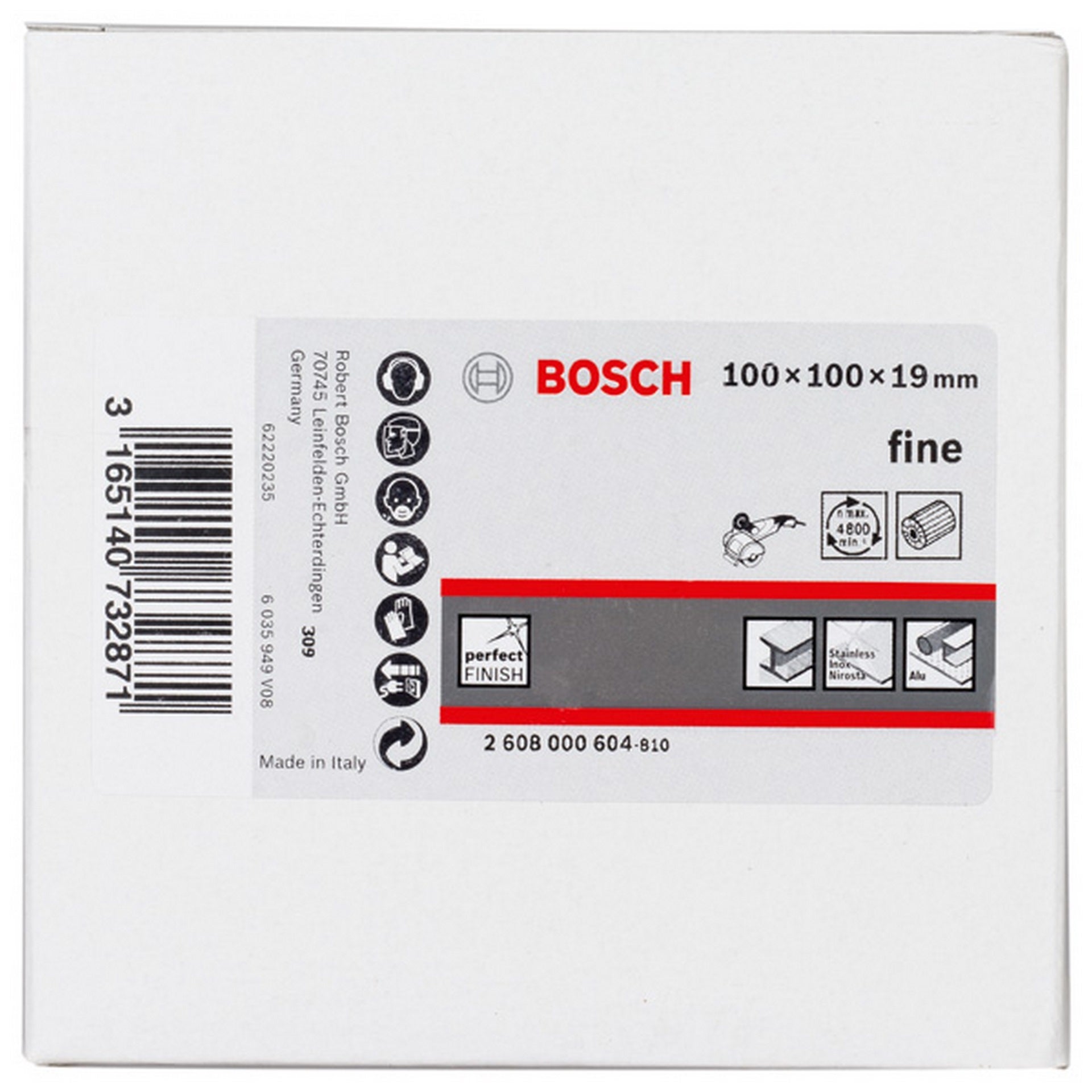 Bosch Lamellenschleifwalze mit Vlies, 19 mm, fein, 100 mm #2608000604