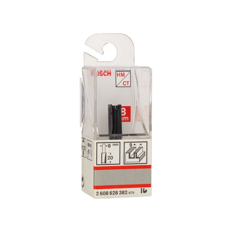 Bosch PRO Nutfräser, zweischneidig, D 9 mm, L 19,6 mm, S 8 mm #2608628382