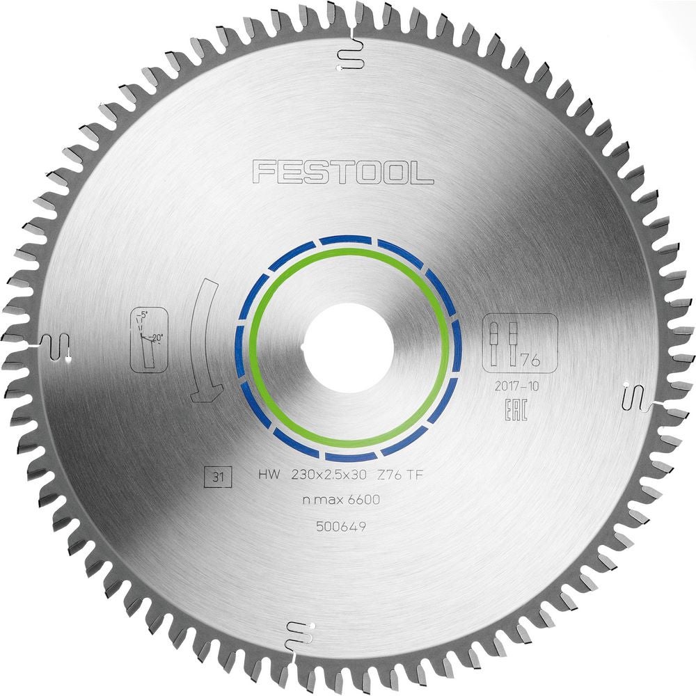 Festool Kreissägeblatt ALUMINIUM/PLASTICS HW 230x2,5x30 TF76 #500649