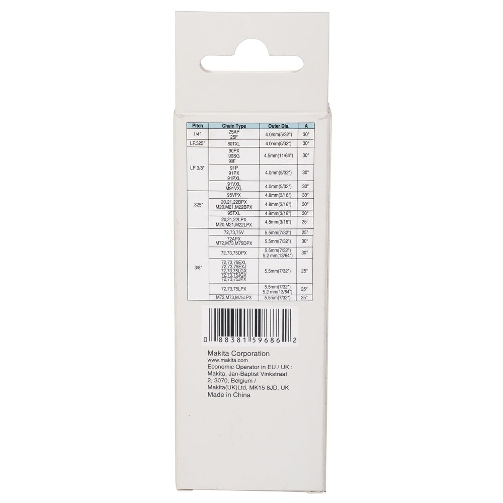 Makita Feilenbit 4,5 mm + Winkelplatte #D-75627