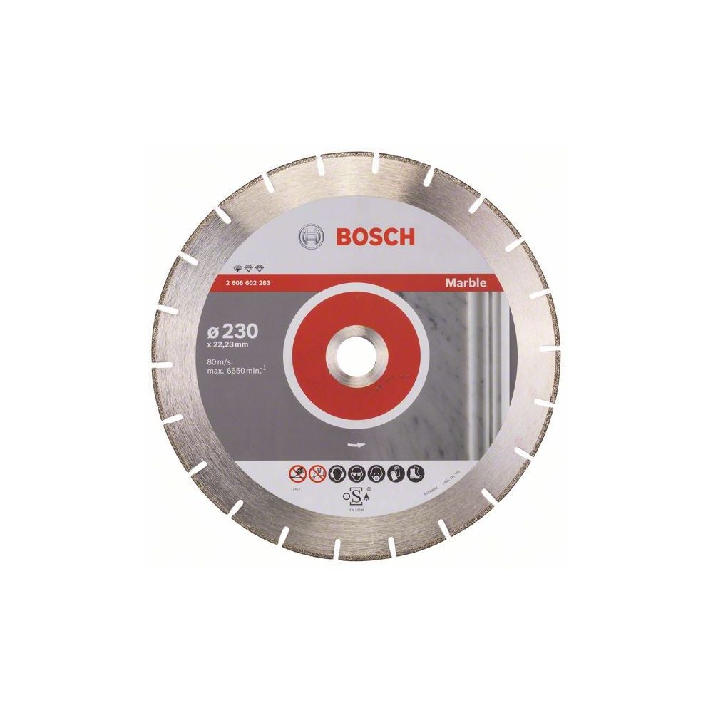 Bosch Diamanttrennscheibe Standard for Marble, 230 x 22,23 x 2,8 x 3 mm #2608602283