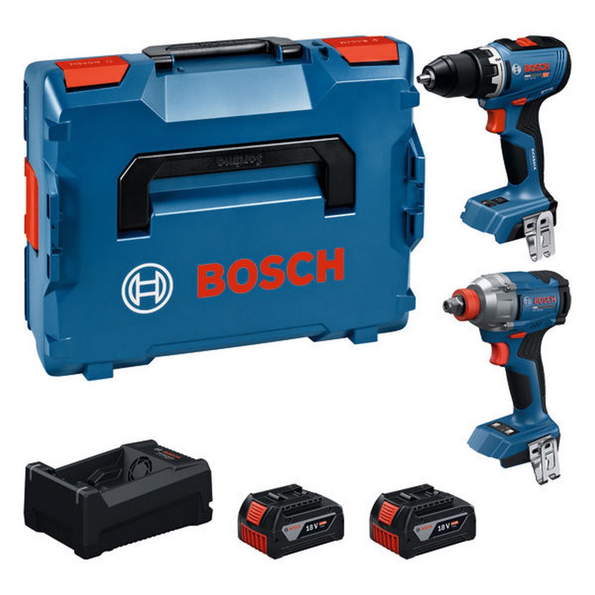 Bosch Combo Kit 18V GDX+GSR+2x5.0+GAL12V/18V-80 in L-BOXX #0615A500E9
