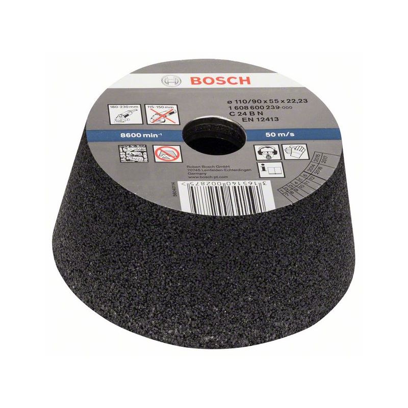 Bosch PRO Stone Konischer Schleiftopf, 90 x 110 x 55 mm, K24 #1608600239