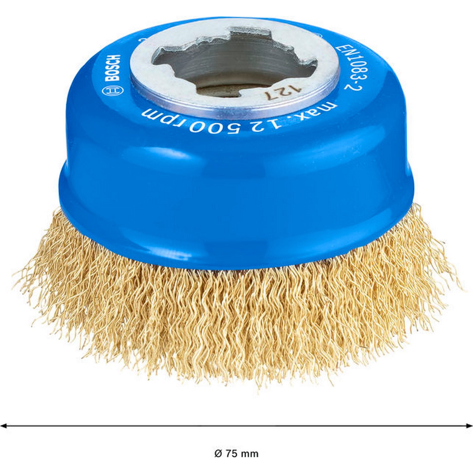 Bosch PRO Metal clean X-Lock Topfbürste, 75 x 0,30 mm, vermessingt #2608620730