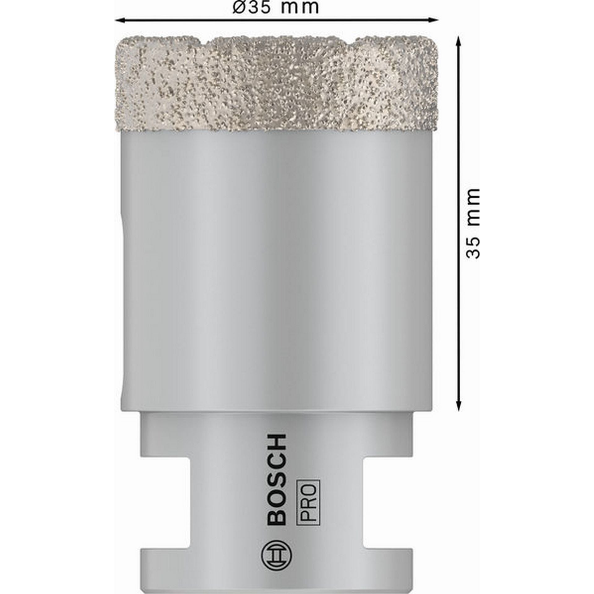 Bosch PRO Ceramic Trockenbohrkrone, 35 x 35 x 14 mm #2608587121
