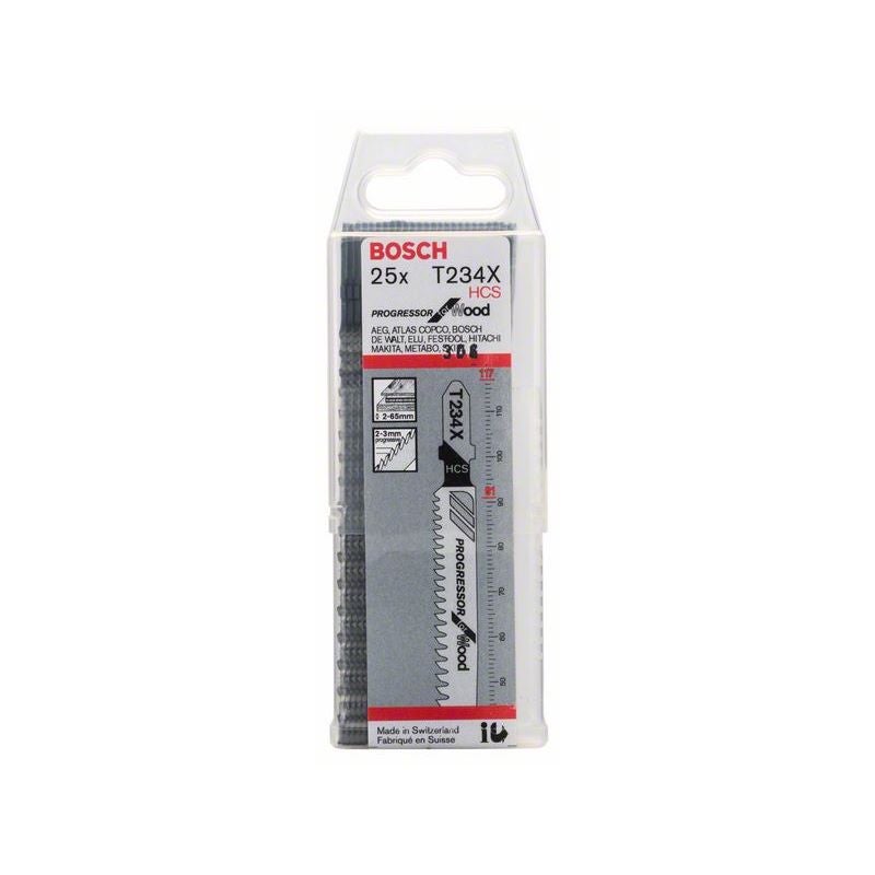 Bosch Stichsägeblatt T 234 X Progressor for Wood, 25er-Pack #2608633524
