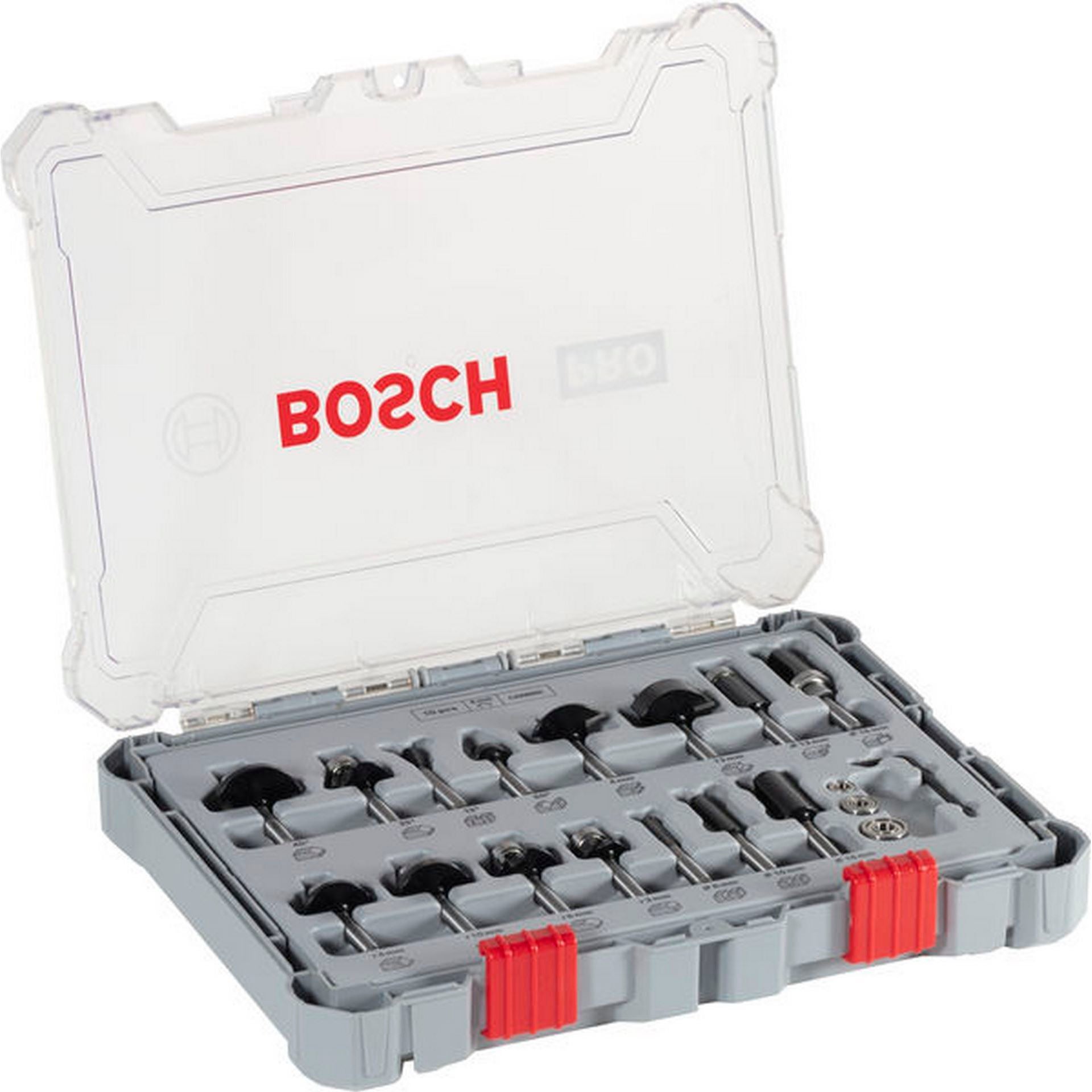 Bosch PRO Fräser-Set, gemischt, Schaft 6 mm, 15-tlg. #2607017471