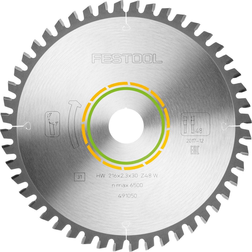 Festool Kreissägeblatt WOOD FINE CUT HW 216x2,3x30 W48 #491050