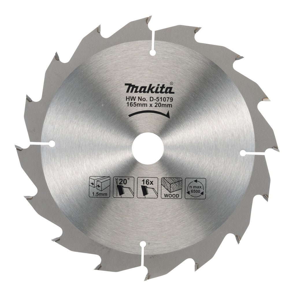Makita Sägeblatt 165 x 20 mm #D-51079