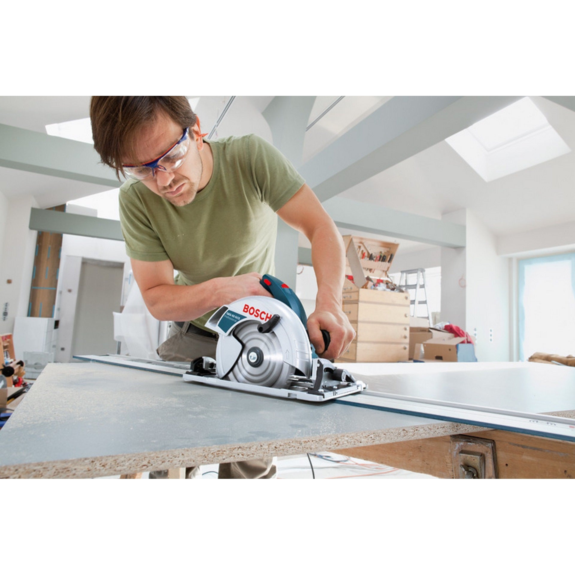 Bosch Handkreissäge GKS 65 GCE + FSN 1400 #0615990M93
