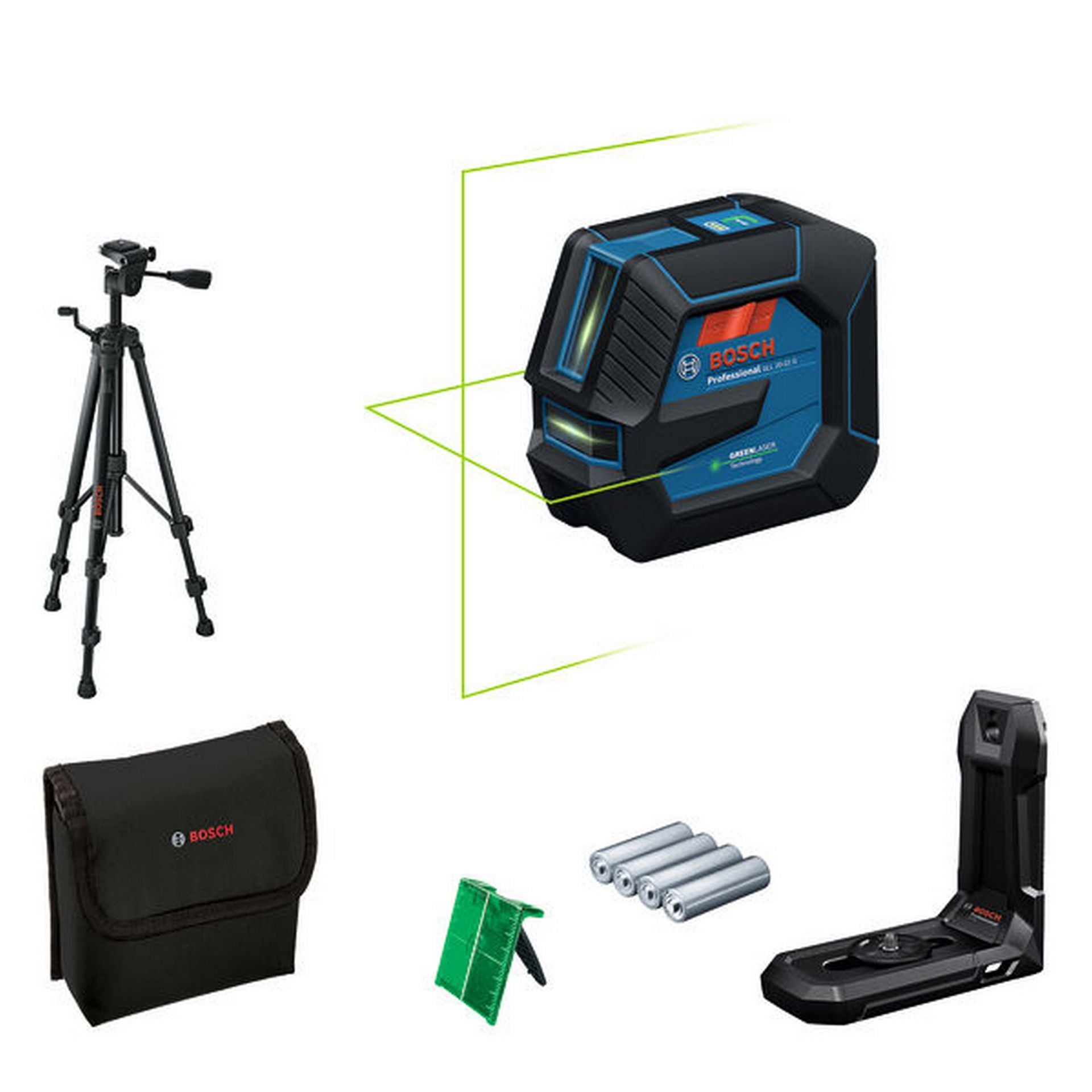 Bosch Linienlaser GLL 20-22 G, Baustativ BT 150 Professional #0601065601