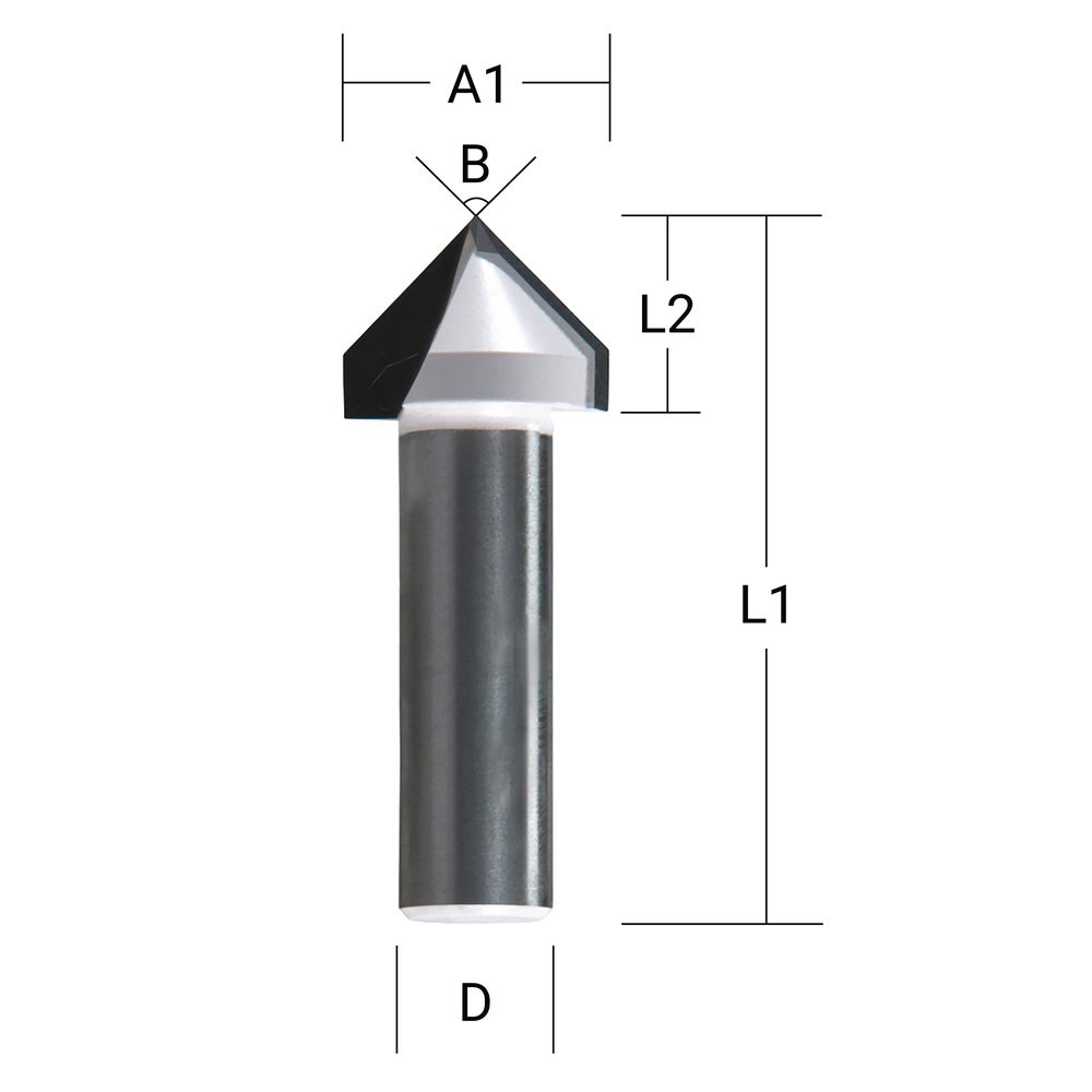 Makita V-Nut-Fräser Ø 12,7 mm #P-79061