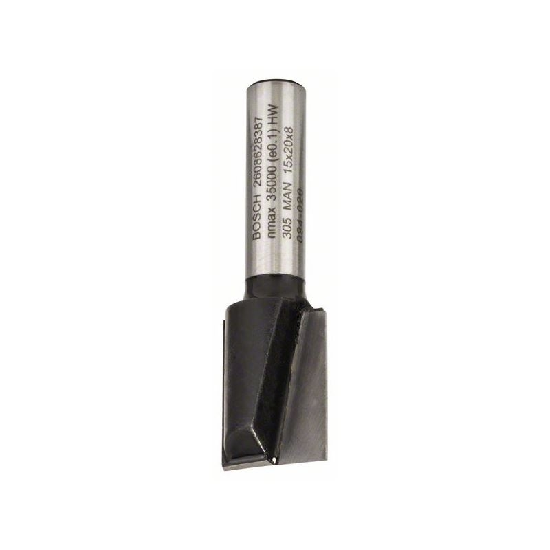 Bosch PRO Nutfräser, zweischneidig, D 15 mm, L 19,6 mm, S 8 mm #2608628387