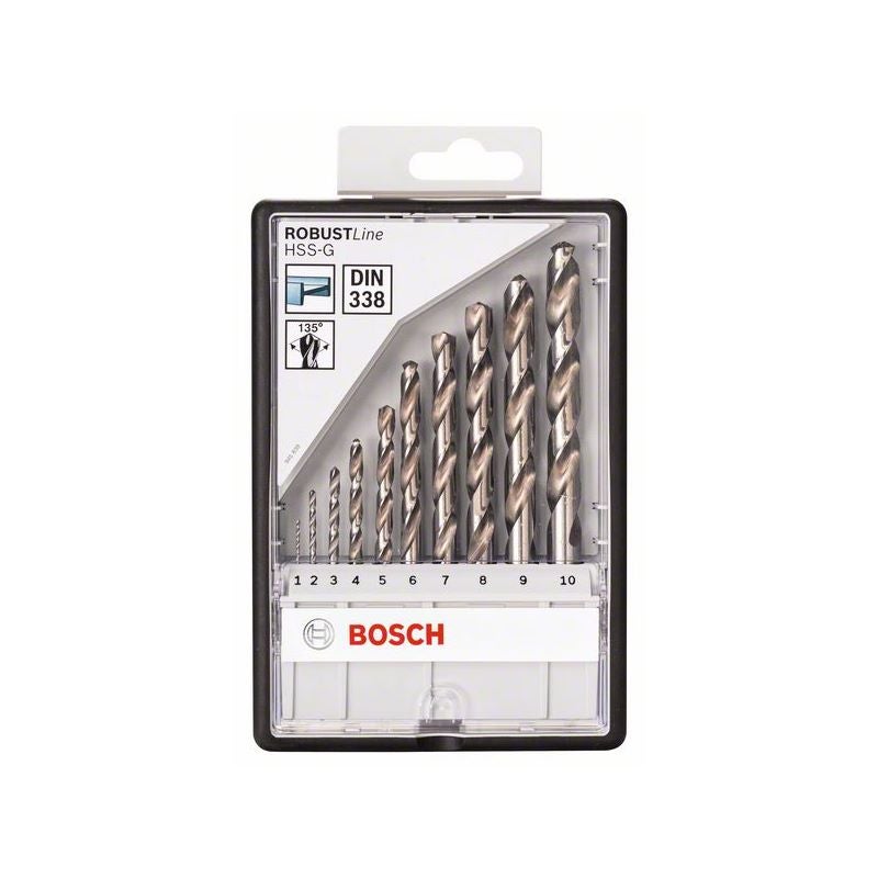 Bosch PRO Metal HSS-G Spiralbohrer Set, 10-tlg. #2607010535
