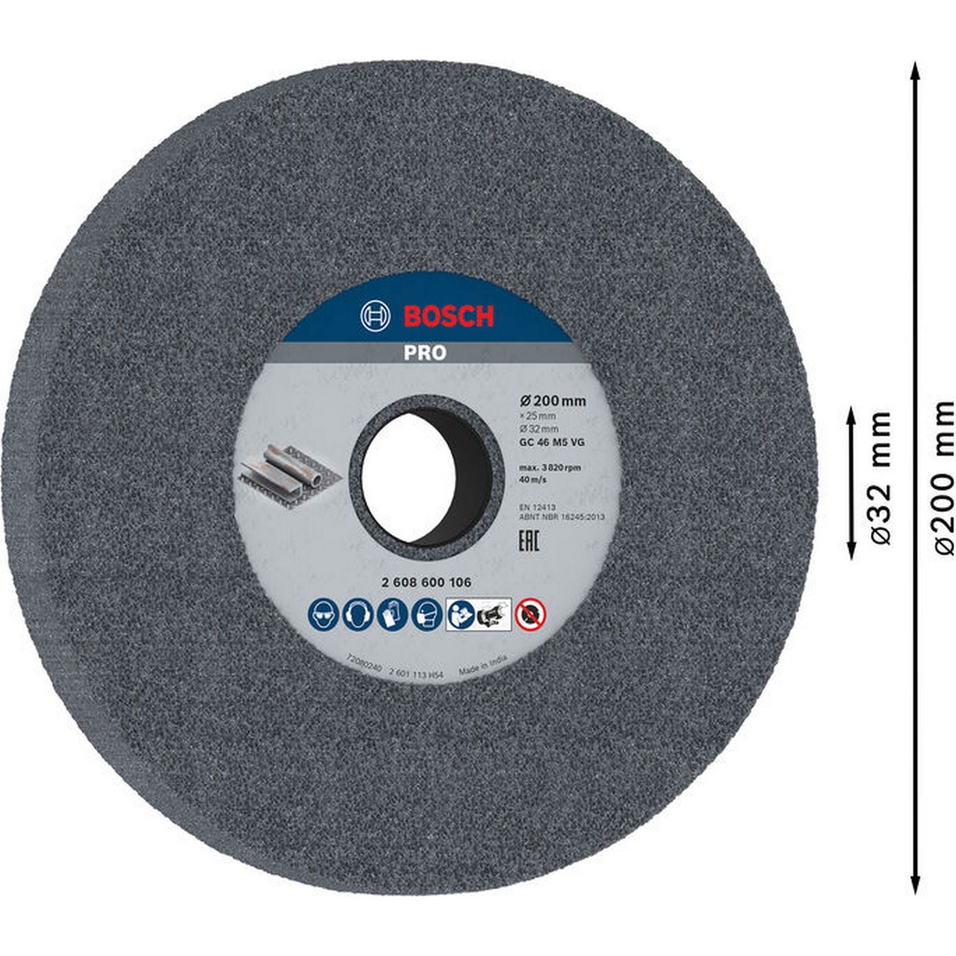 Bosch PRO Metal Schleifscheibe, 200 x 25 x 32 mm, G46 #2608600106
