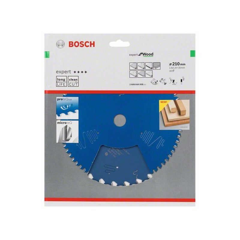 Bosch EXPERT Wood Kreissägeblatt, 210x2,8/1,8x30 mm, Z30 #2608644058