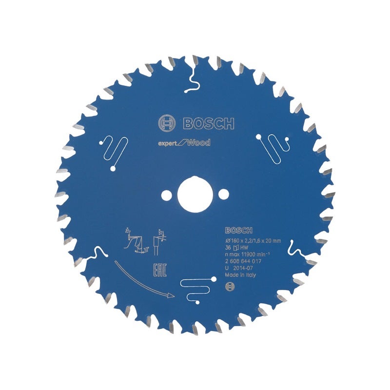 Bosch EXPERT Wood Kreissägeblatt, 160x2,2/1,6x20 mm, Z36 #2608644017