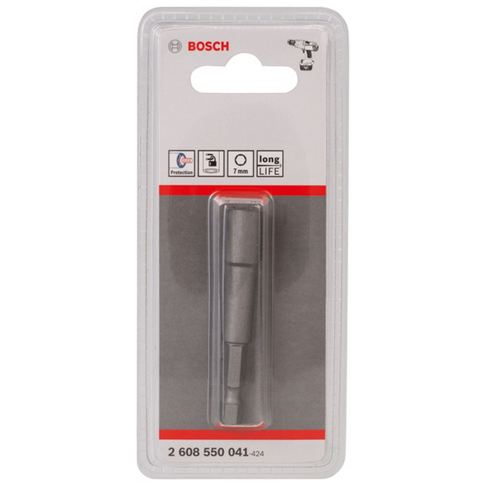 Bosch Steckschlüssel, 65 x 7 mm, M 4, Tiefenanschlag 3 600 552 506/3 600 552 507 #2608550041