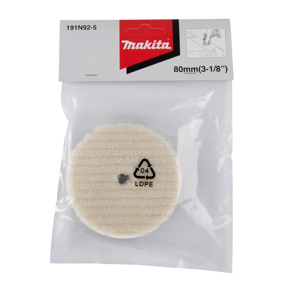 Makita Polierpad - weiß 80 mm #191N92-5