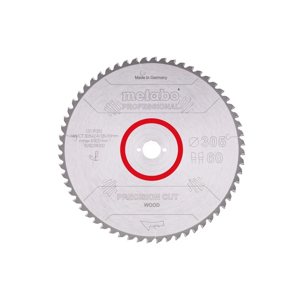 Metabo PrecisionCutProf 305x30, 60 WZ 5°neg