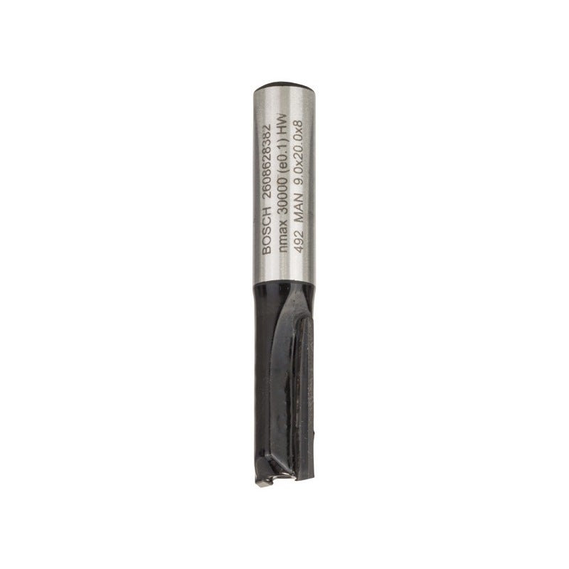 Bosch PRO Nutfräser, zweischneidig, D 9 mm, L 19,6 mm, S 8 mm #2608628382