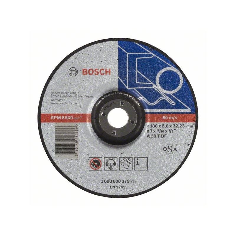 Bosch PRO Metal Schleifscheibe, 180 x 8 x 22.23 mm, oSa #2608600379