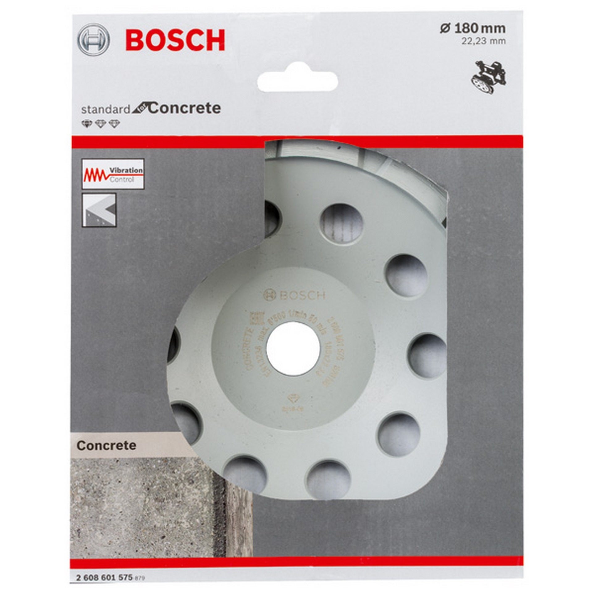 Bosch Diamanttopfscheibe Standard for Concrete, 180 x 22,23 x 5 mm #2608601575