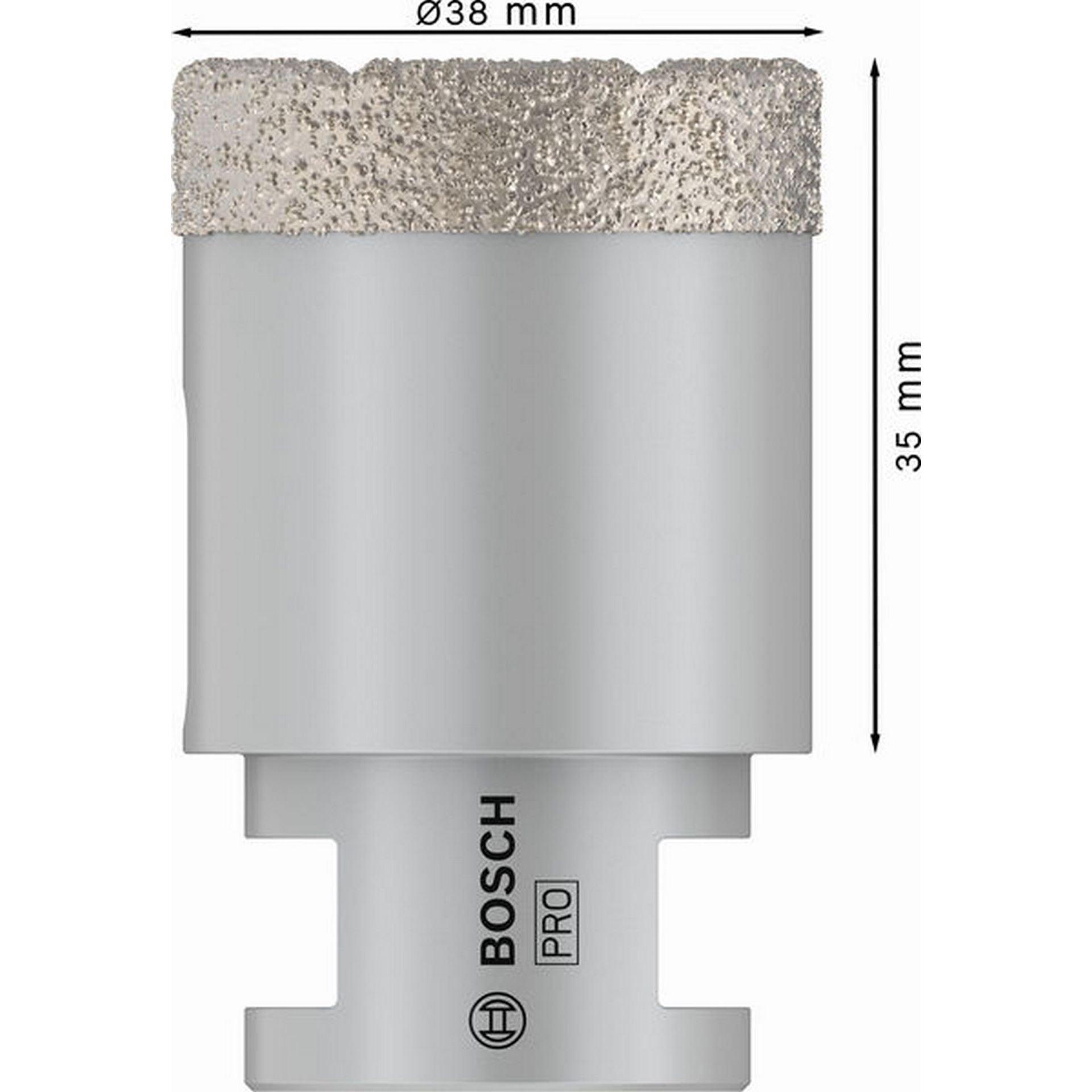 Bosch PRO Ceramic Trockenbohrkrone, 38 x 35 x 14 mm #2608587122