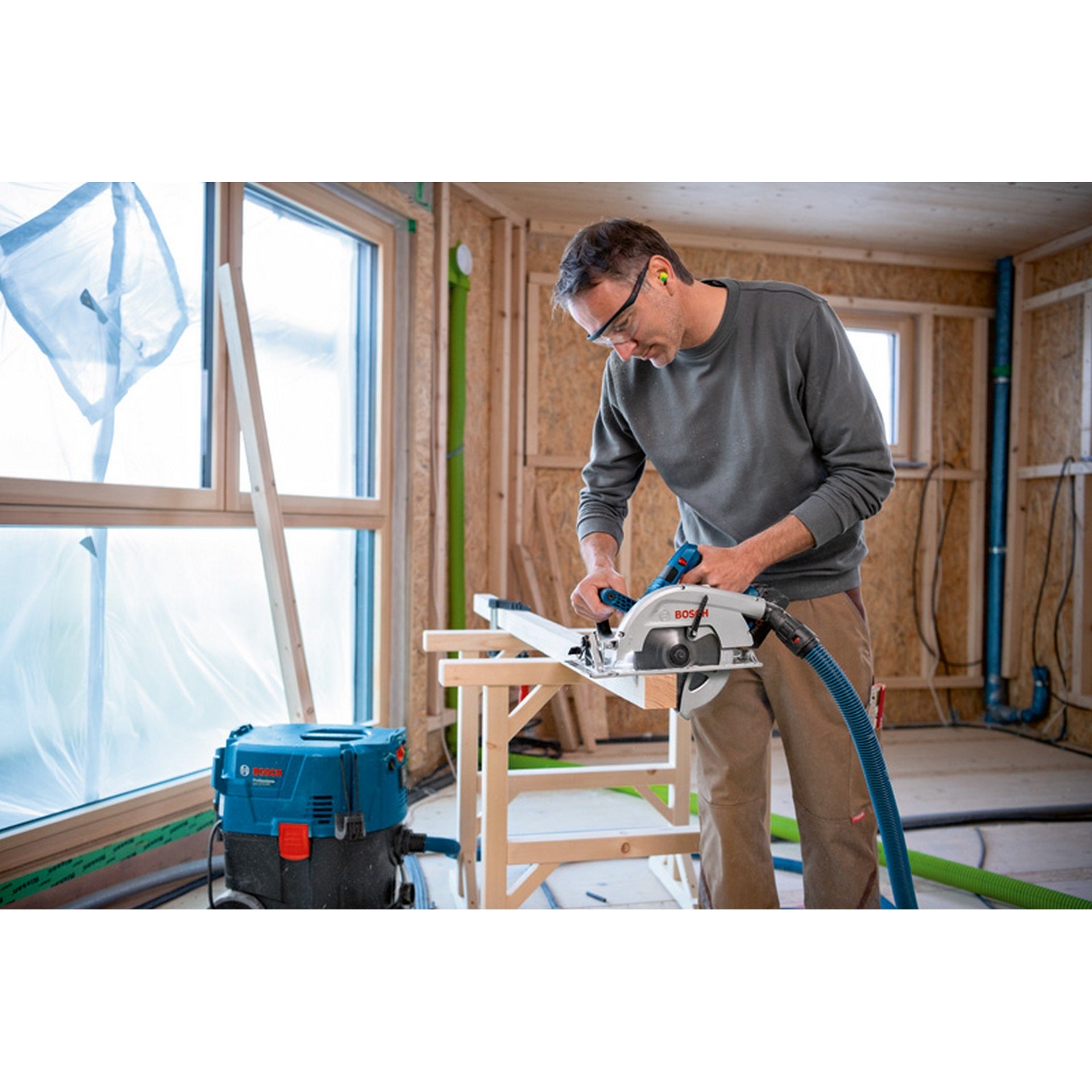 Bosch Akku-Kreissäge GKS 18V-70 L, 2 x Akku ProCORE18V 5.5Ah in L-BOXX #06016B9002