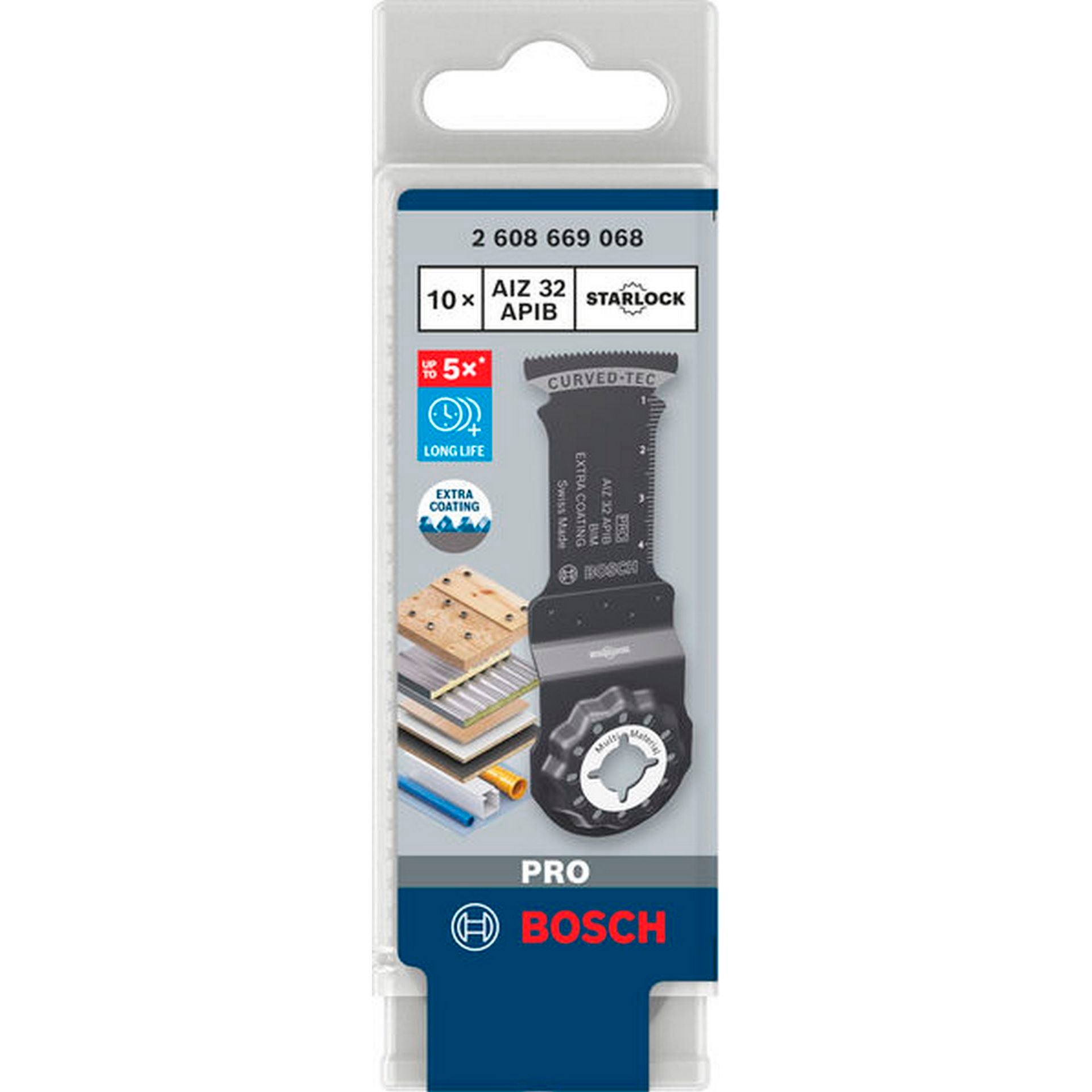 Bosch PRO AIZ 32 APIB Blatt für Multifunktionswerkzeuge, 32 x 50 mm, 10-tlg. #2608669068