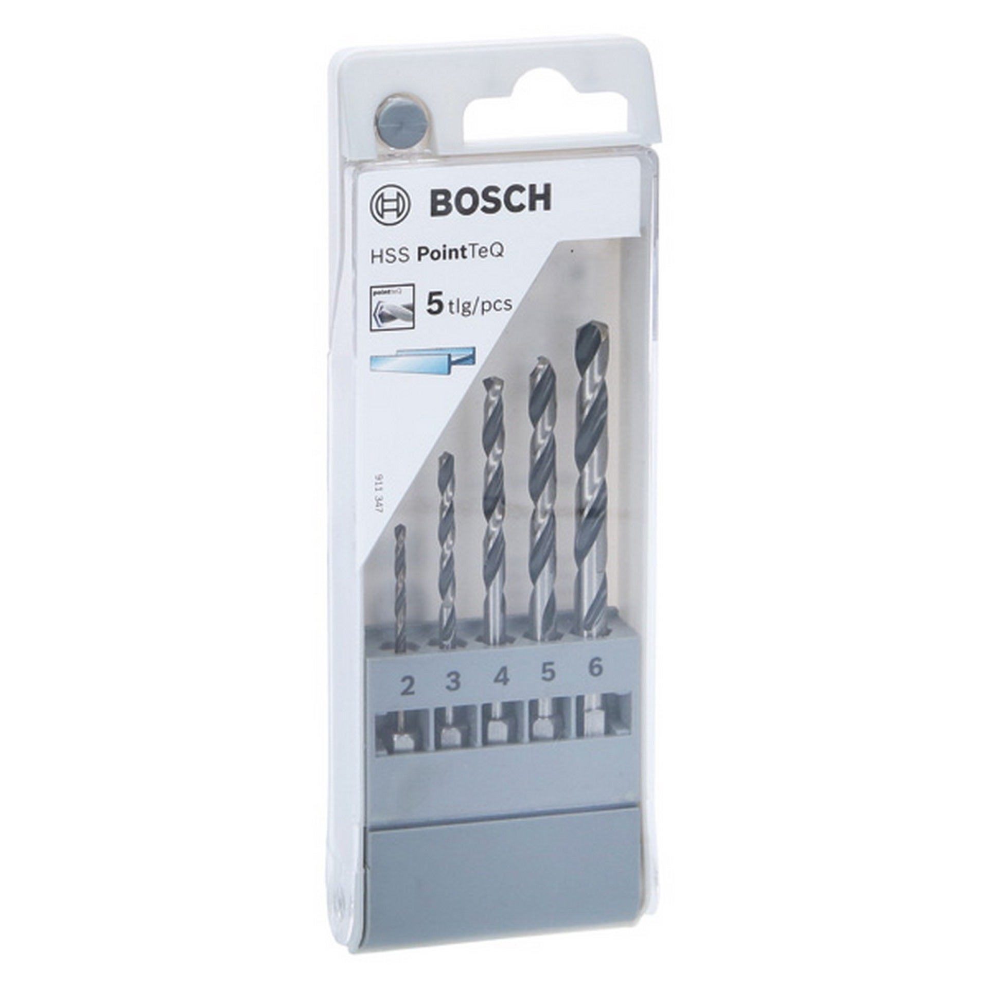 Bosch HSS PointTeQ Sechskantbohrer-Set, 5-tlg., 2-6 mm #2607002824