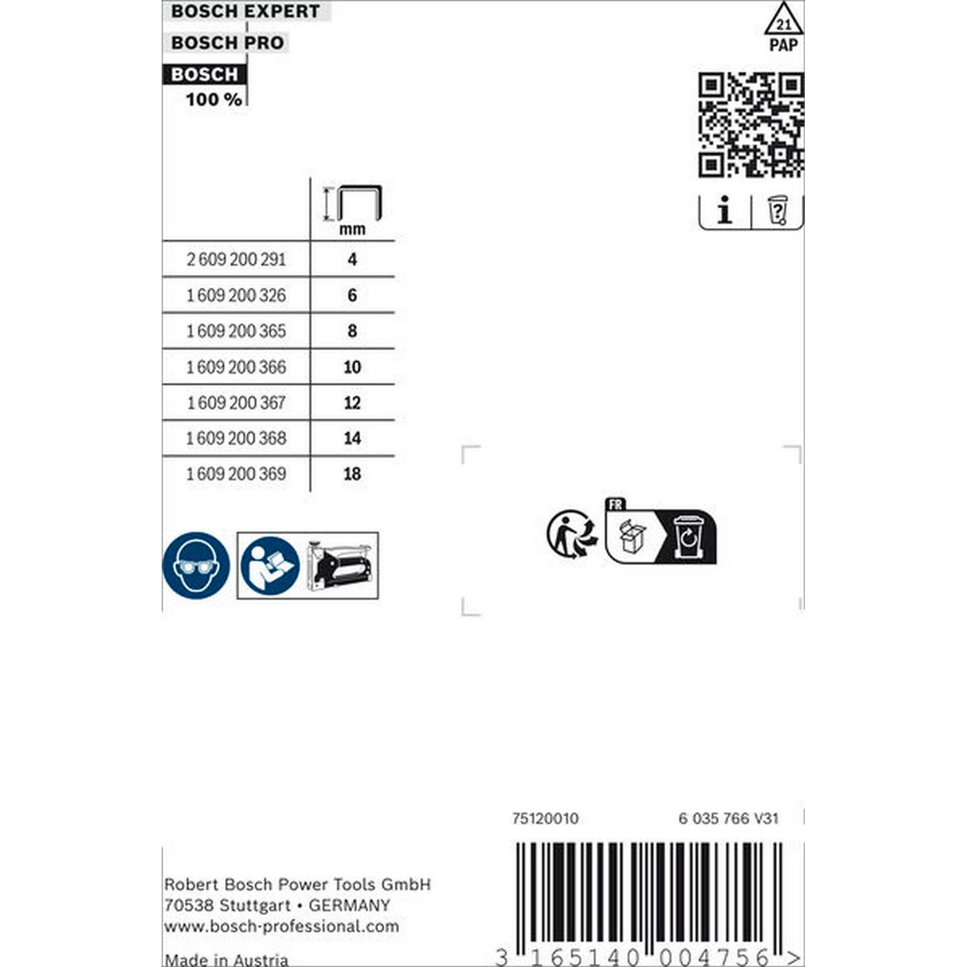 Bosch Feindrahtklammern, Typ 53/8 #1609200365